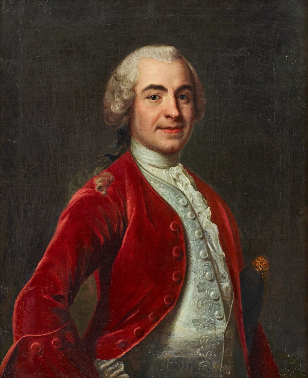 Portræt, der viser kammerherre Carl Gustaf Vattrang af Johan Henrik Scheffel