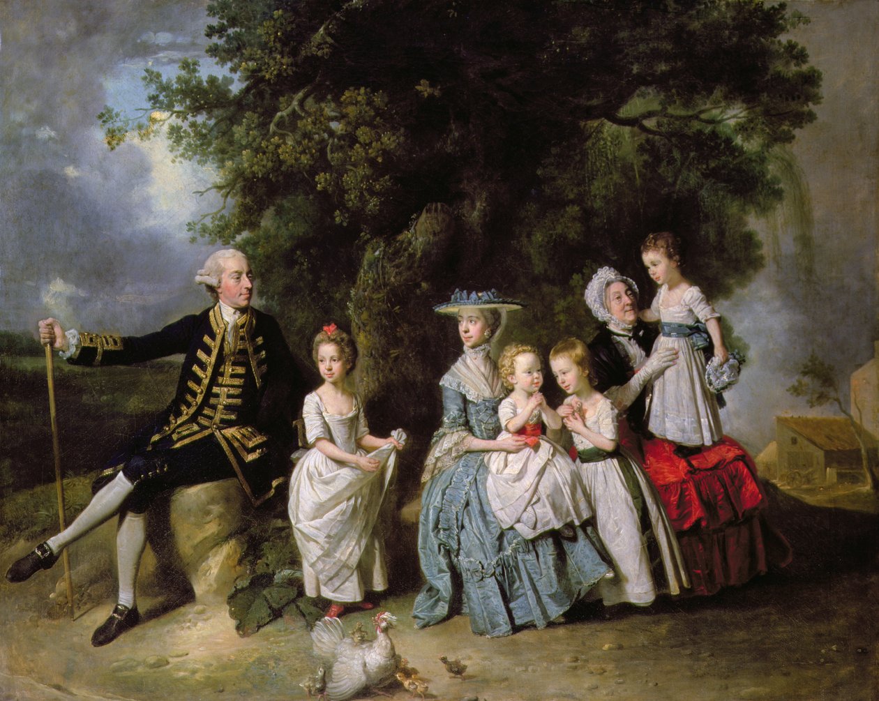 Gruppeportræt af Colmore-familien af Johan Joseph Zoffany