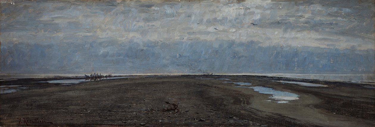 Skaw Spit. Skagen af Johan Fredrik Krouthen