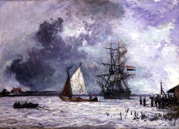 Maasen af Johan Barthold Jongkind