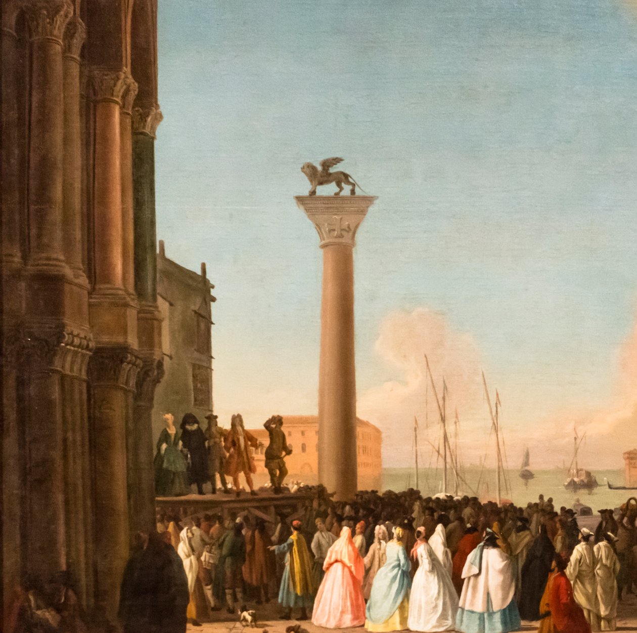 Udsigt over Piazzetta, Venedig, ca. 1730-35 (Olie på lærred) af Johan Anton Richter