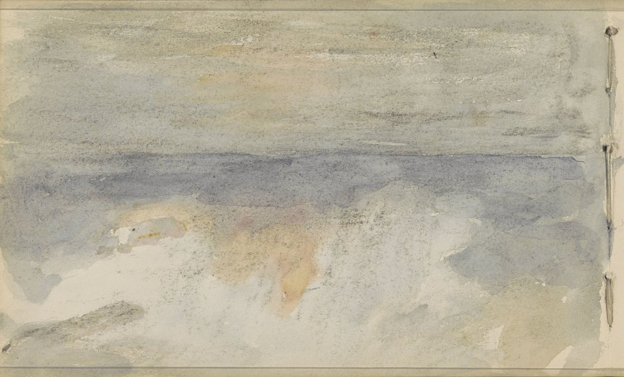 Havlandskab med solnedgang af Johan Antonie de Jonge