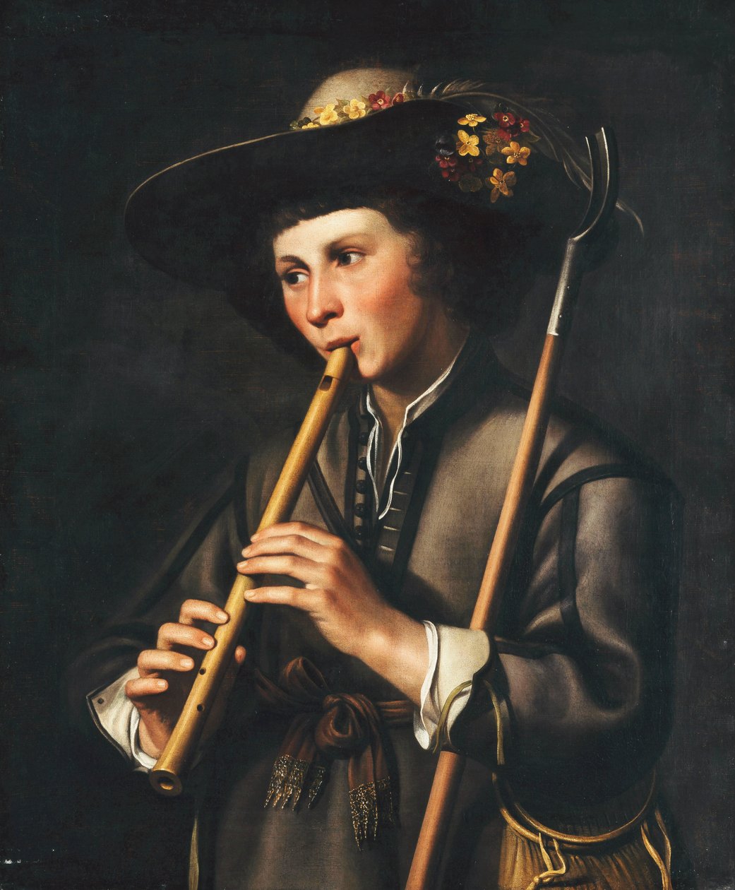 En hyrde der spiller piberne af Johan Baeck