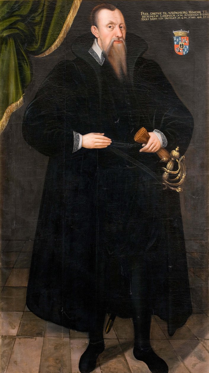 Per Brahe den ældre 1520-1590, ca 1581. af Johan Baptista van Uther