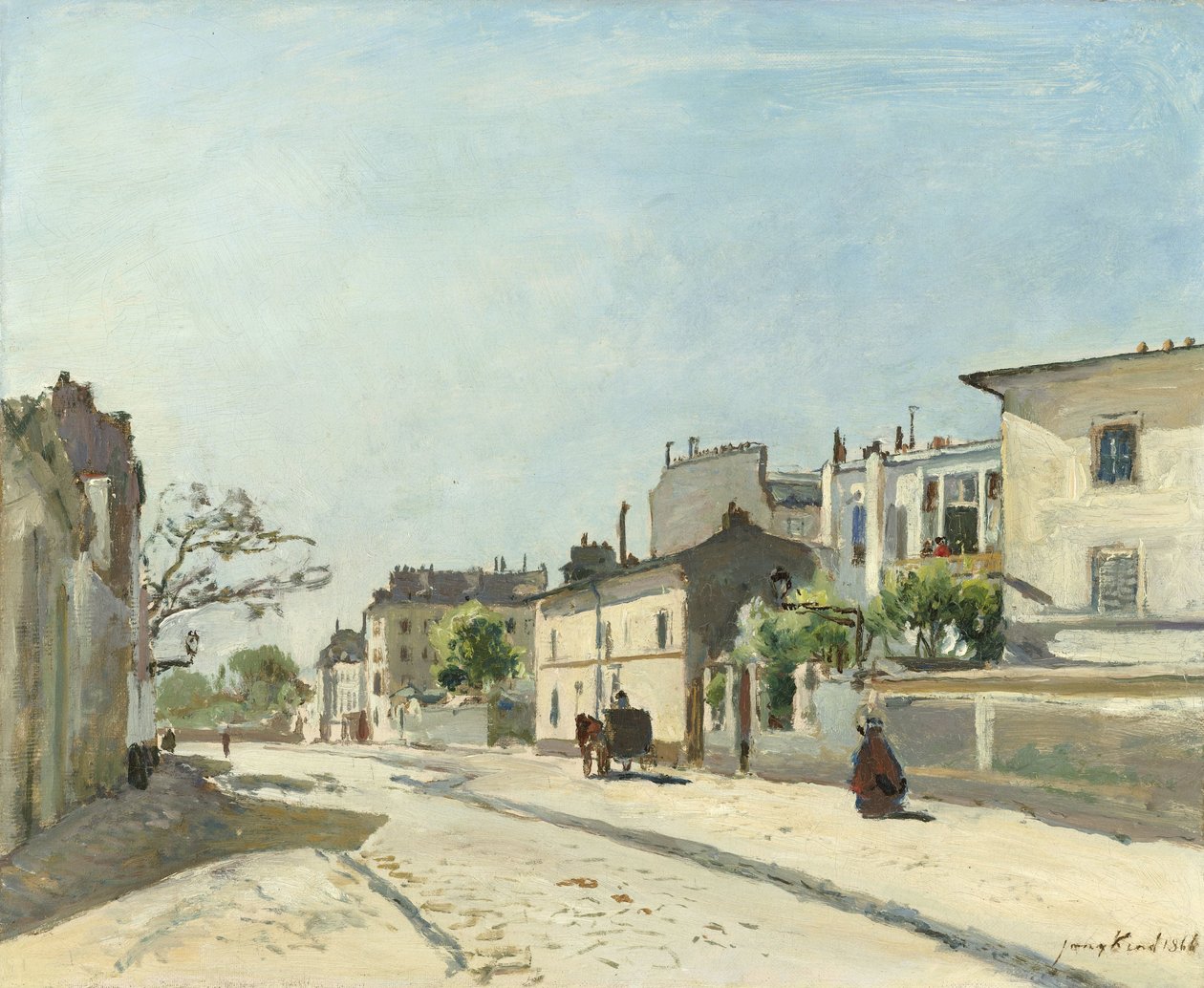 Rue Notre Dame, Paris Rue Notre-Dame, Paris af Johan Barthold Jongkind (signed by artist)