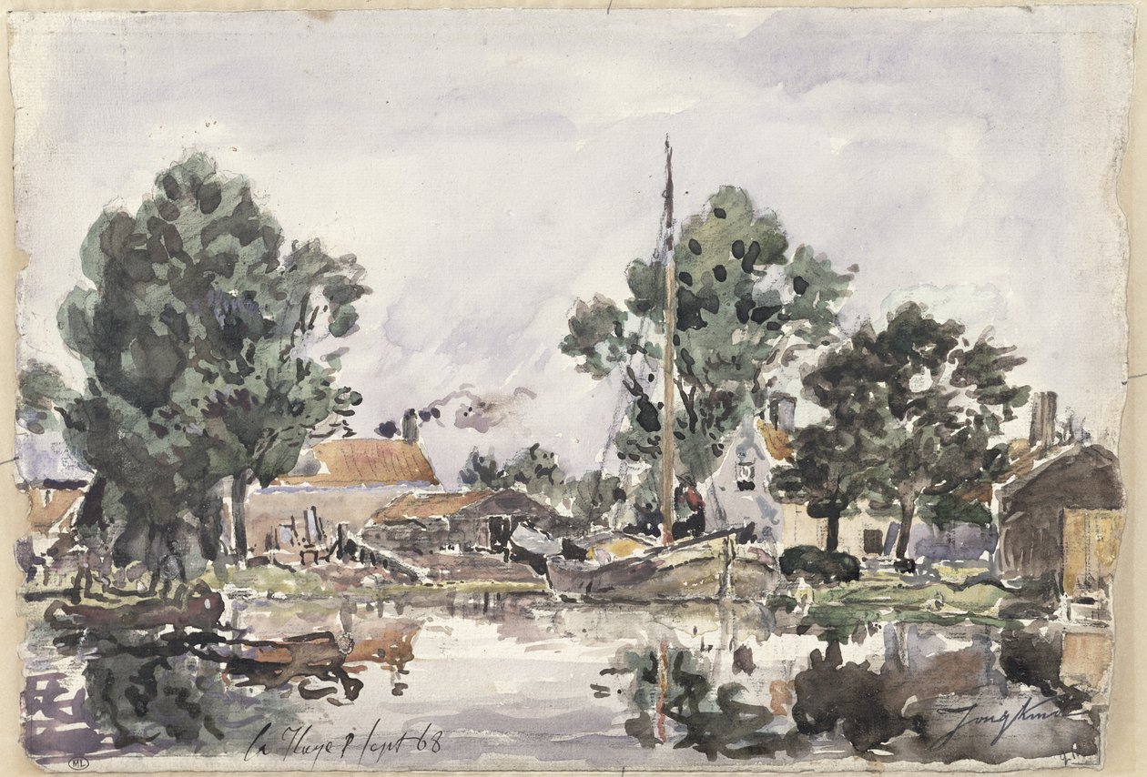 En kanal i Haag, 1868 af Johan Barthold Jongkind