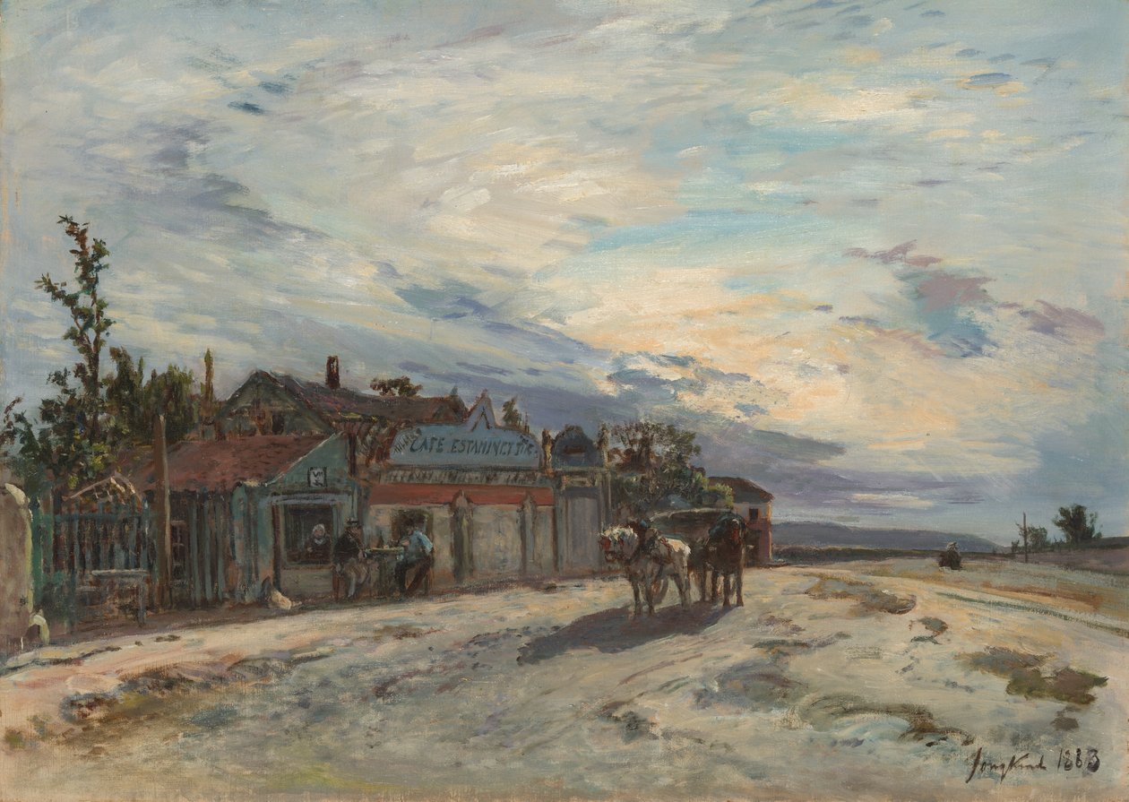 Et værtshus i vejkanten af Johan Barthold Jongkind