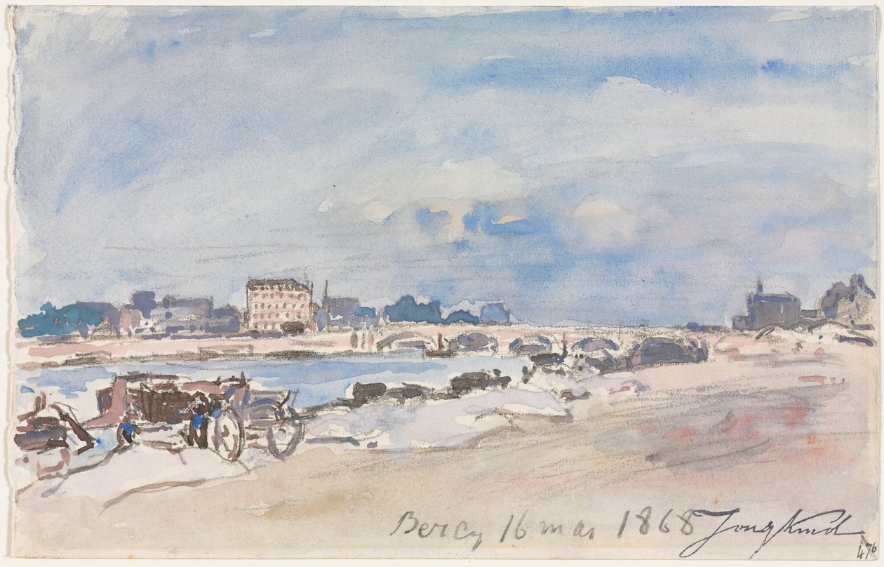 Bercy af Johan Barthold Jongkind