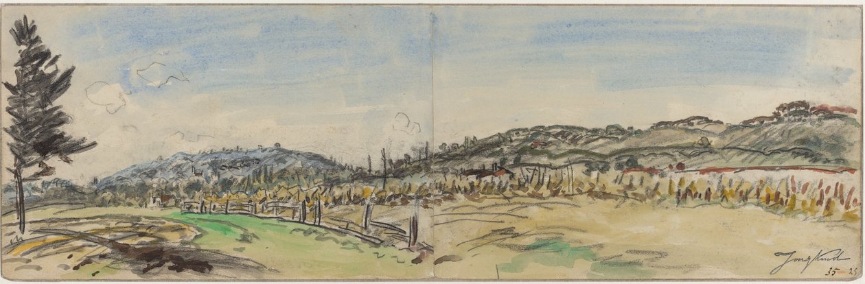 Landskab nær Brezins, mellem Grenoble og Vienne, 1880