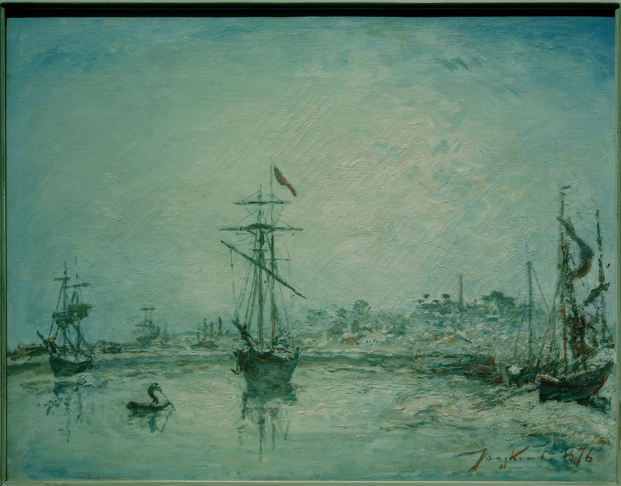 Honfleur havn af Johan Barthold Jongkind