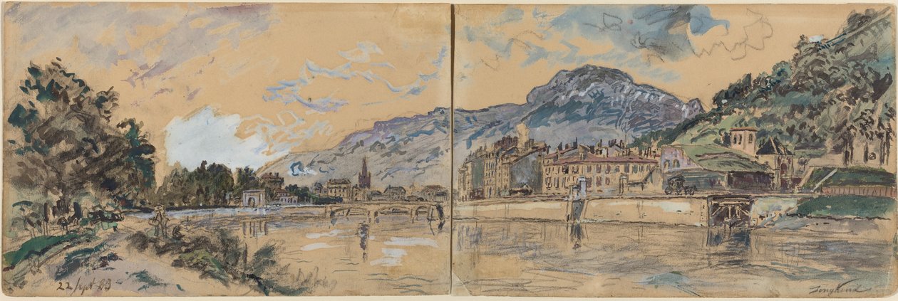 Grenoble af Johan Barthold Jongkind