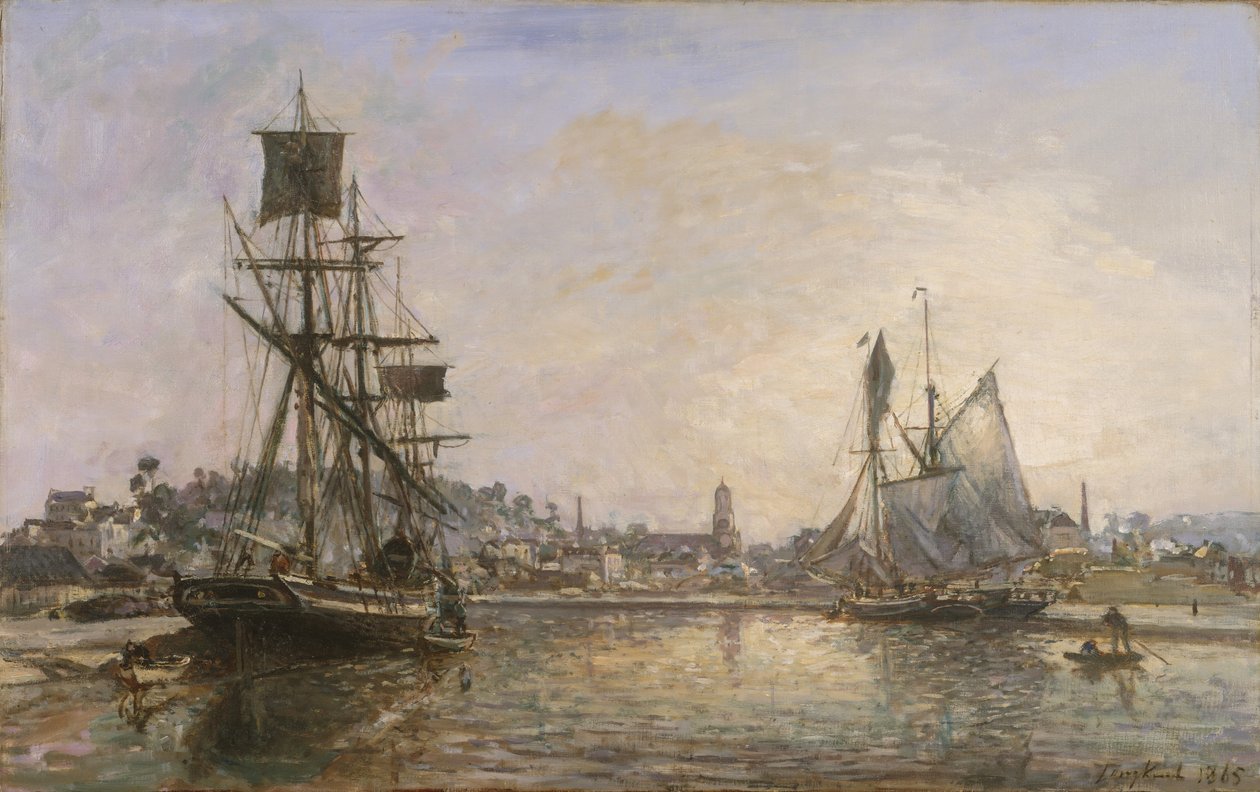 Honfleur, 1865. dani af Johan Barthold Jongkind