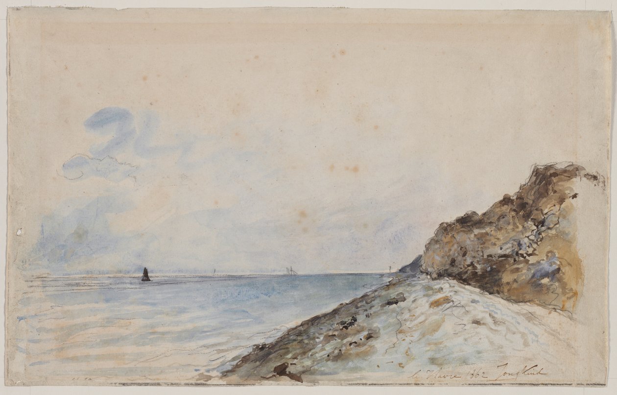 Le Havre, 1862. af Johan Barthold Jongkind