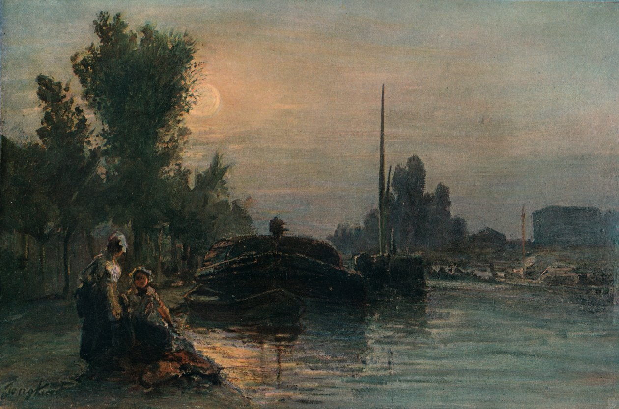 Måneskin, c1870, 1903 af Johan Barthold Jongkind
