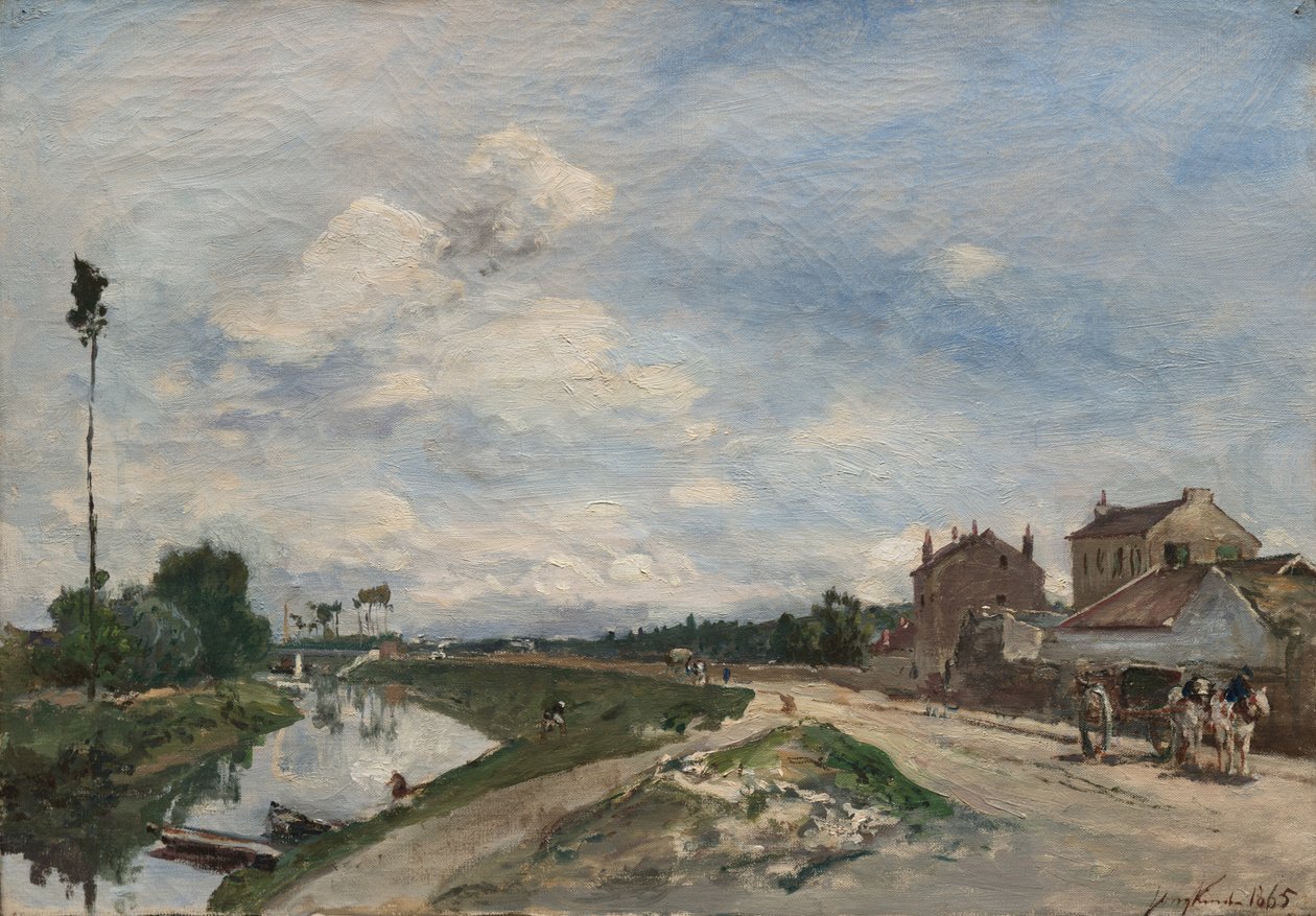 Seinen ved Bas-Meudon, 1865 af Johan Barthold Jongkind