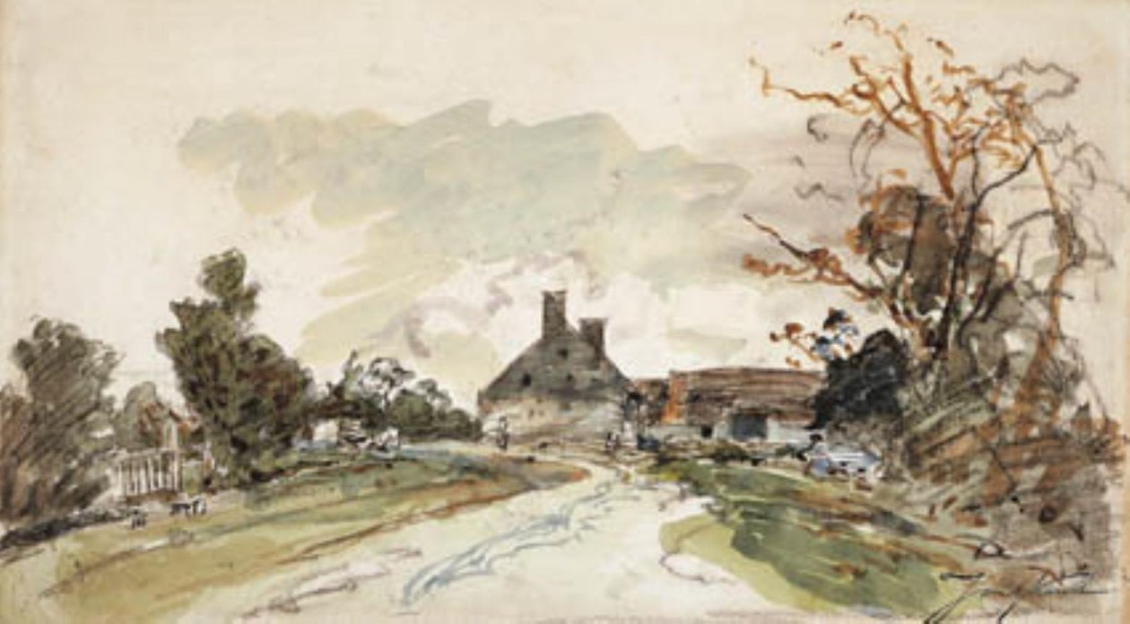 Vejen gennem Côte-Saint-André ved Grenoble af Johan Barthold Jongkind
