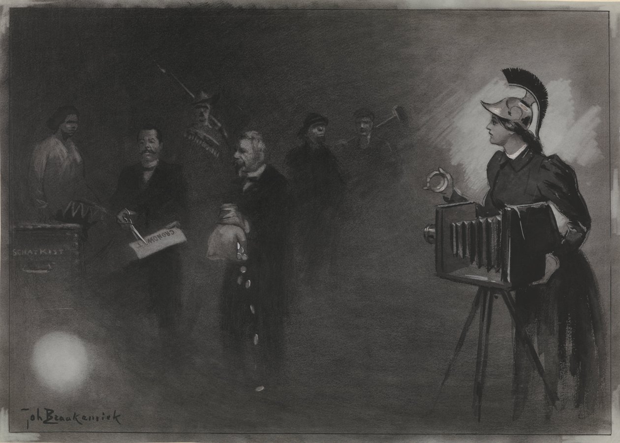 Design til illustration i De Amsterdammer: The Speech from the Throne, 24. sept. 1905 af Johan Braakensiek