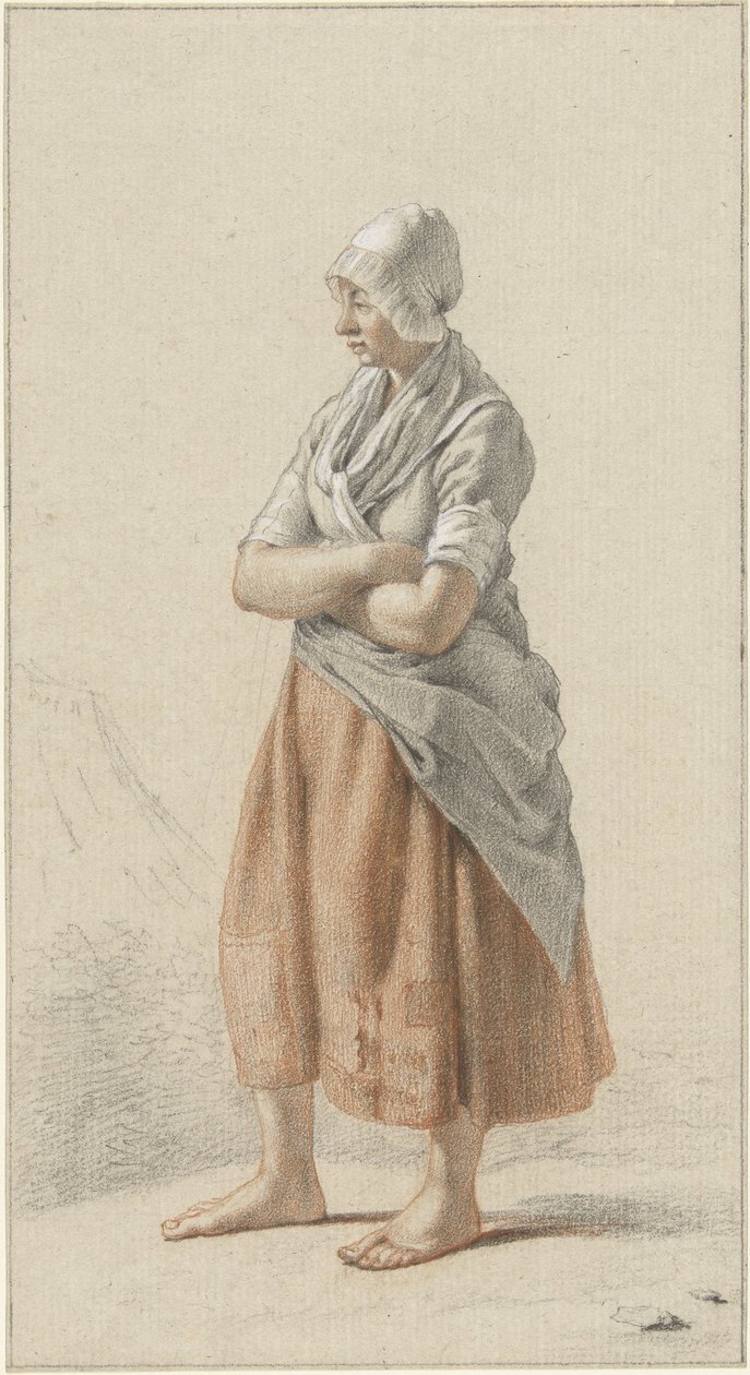 Stående pige, til venstre af Johan Christiaan Willem Safft