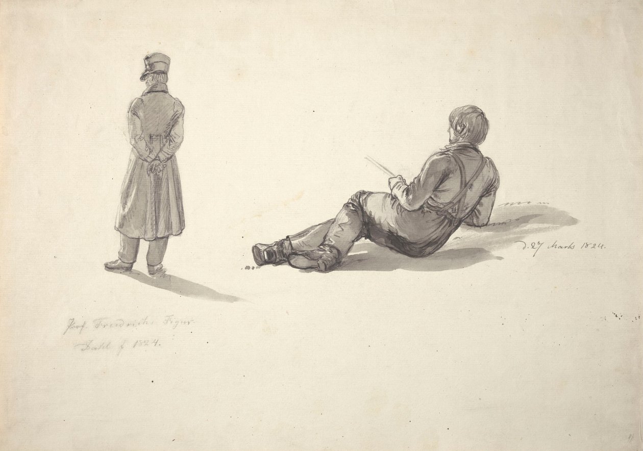 Caspar David Friedrich; fisker af Johan Christian Dahl