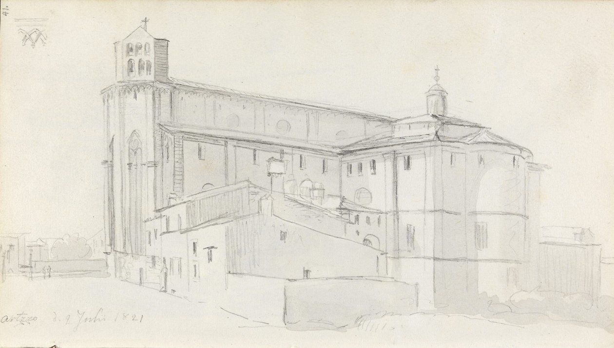 Domkirken, Arezzo af Johan Christian Dahl