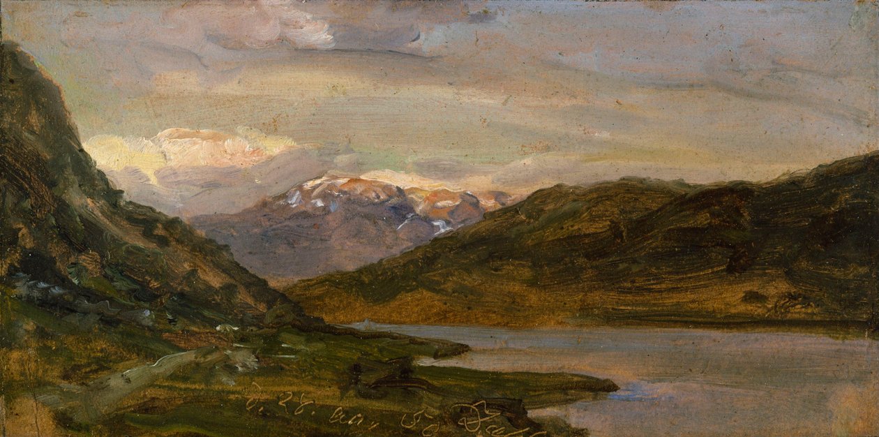 Fra Nystuen på Filefjell af Johan Christian Dahl