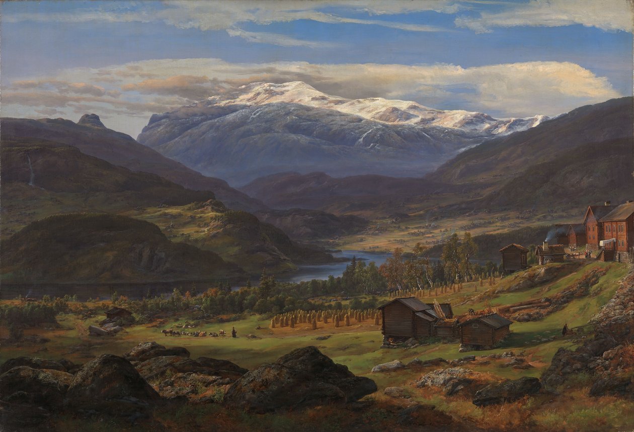 Fra Hjelle i Valdres af Johan Christian Dahl