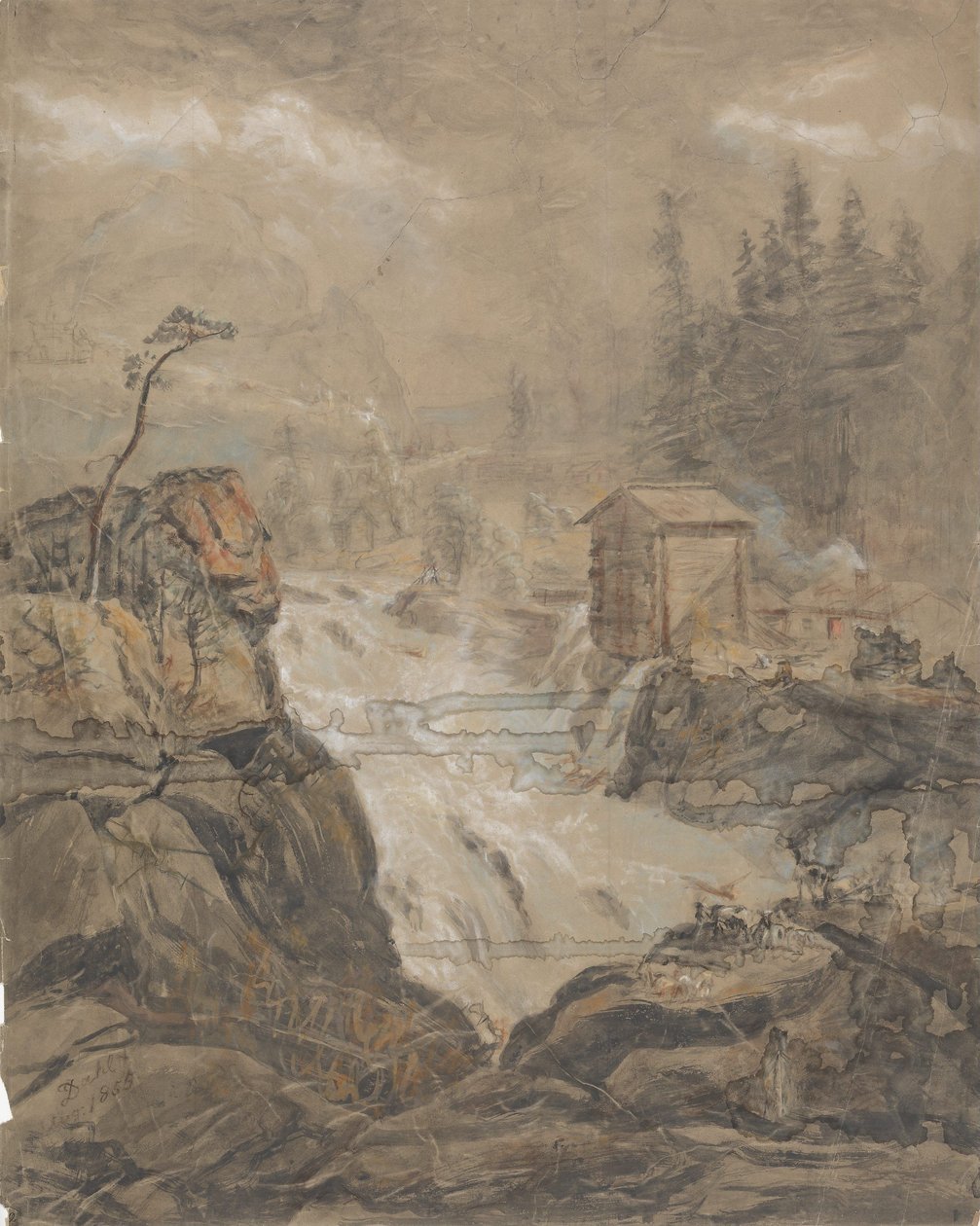 Labrofossen af Johan Christian Dahl