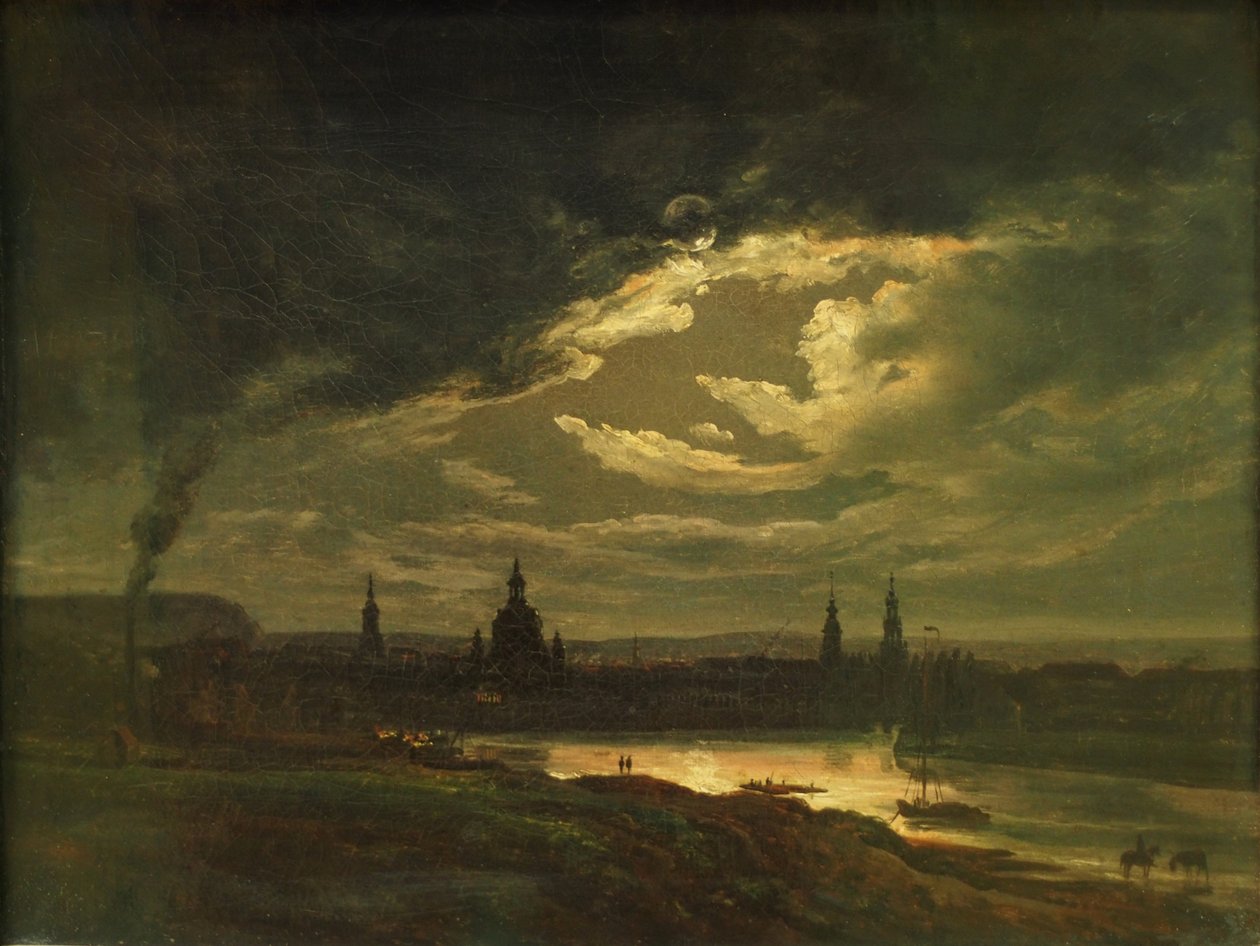 Natudsigt over Dresden af Johan Christian Dahl