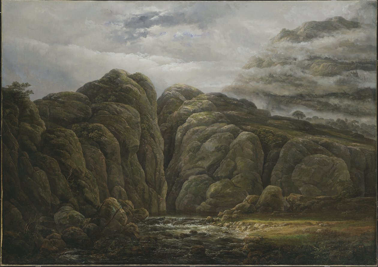 Norsk bjerglandskab, 1819 af Johan Christian Dahl