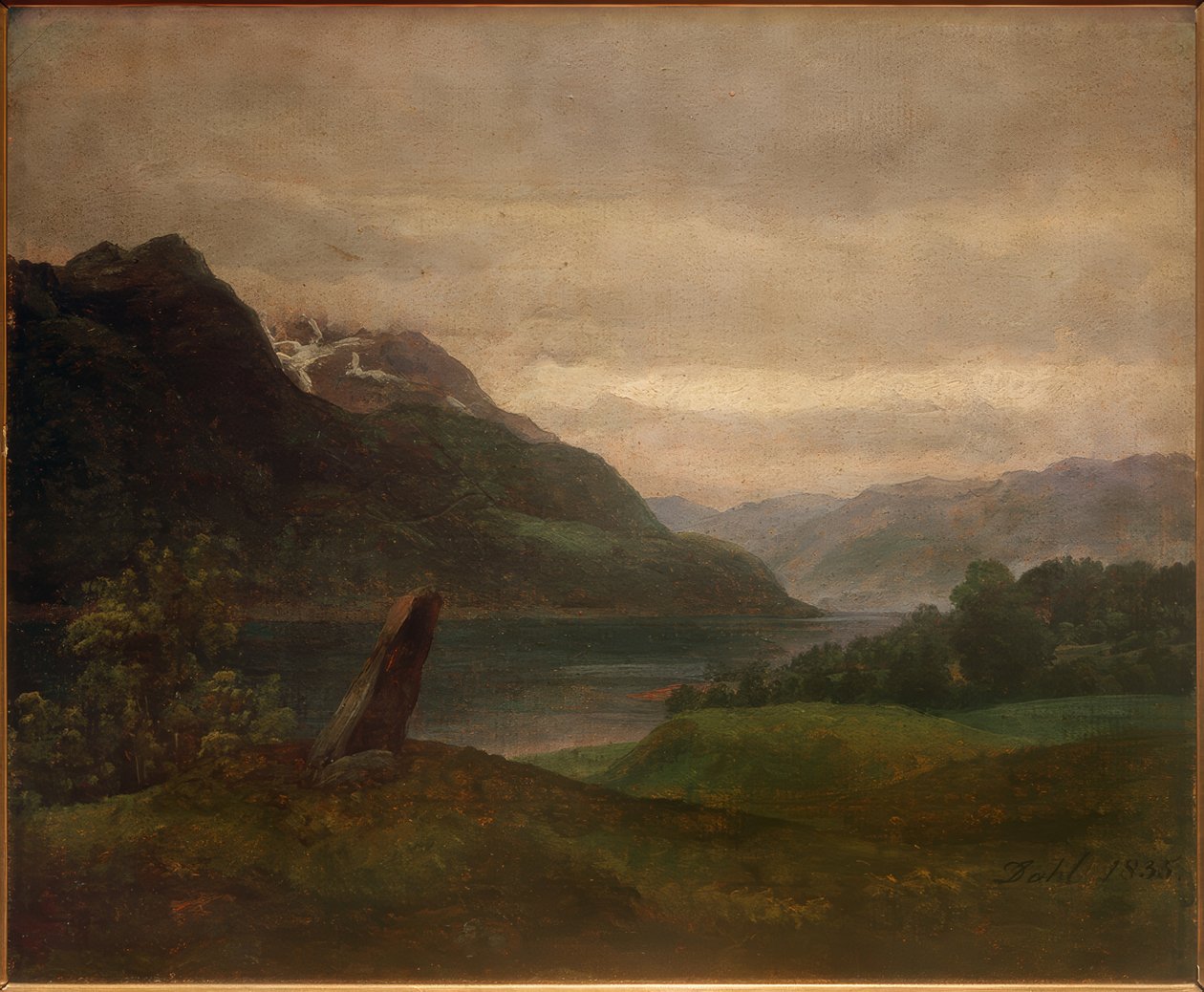 norsk landskab af Johan Christian Dahl