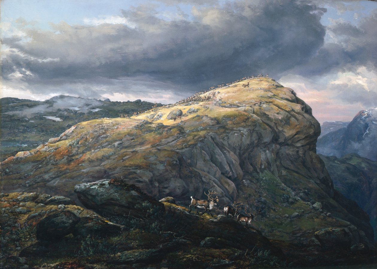 Stugunøset på Filefjell af Johan Christian Dahl