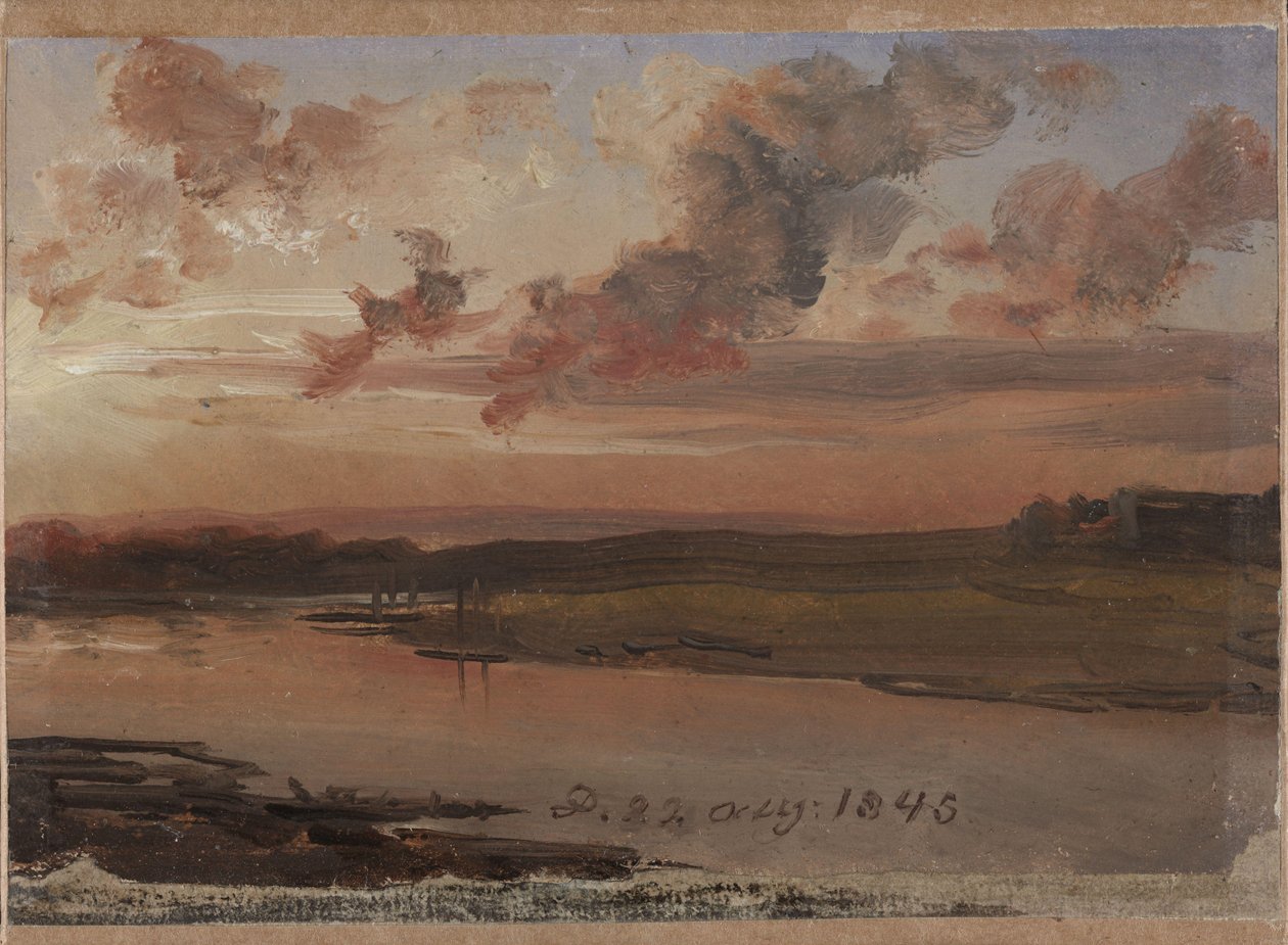 Elben om aftenen af Johan Christian Dahl