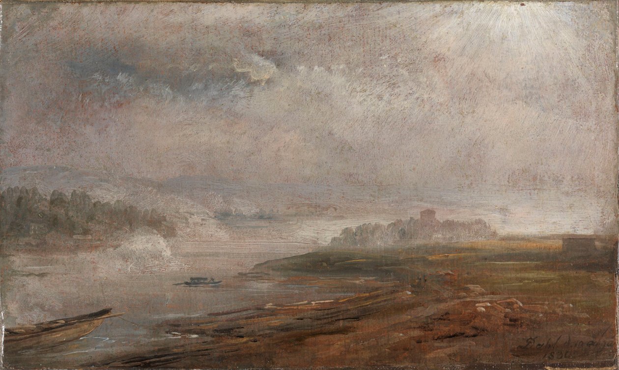 Elben en tåget morgen af Johan Christian Dahl