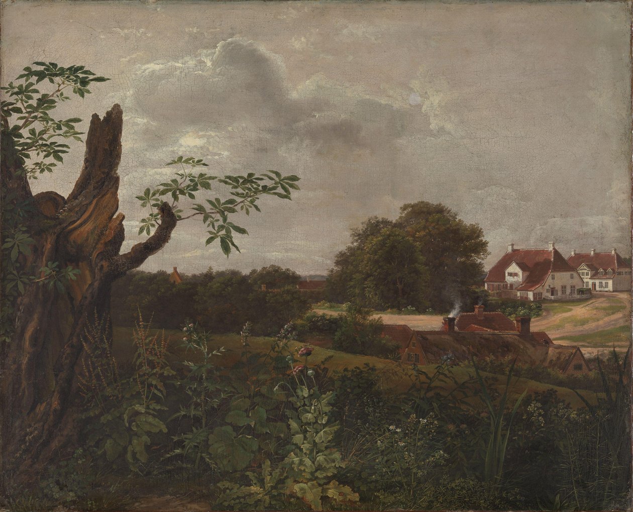 Den store kro på Fredensborg af Johan Christian Dahl