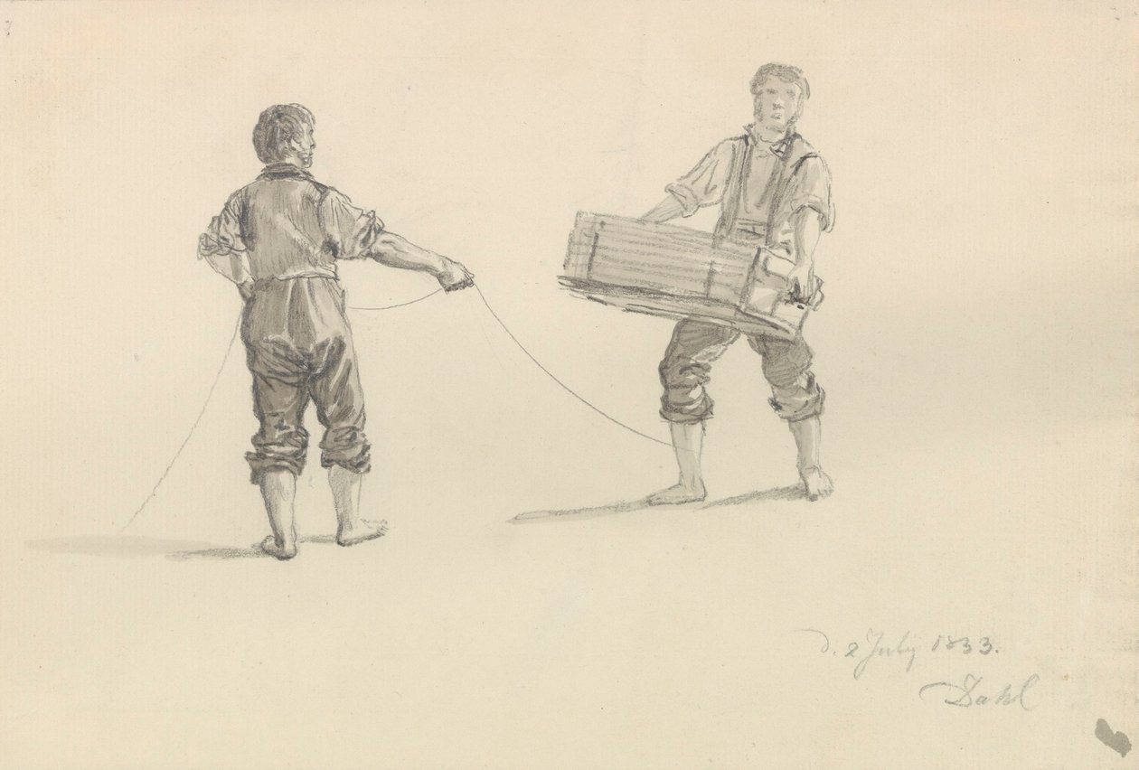 To mænd af Johan Christian Dahl