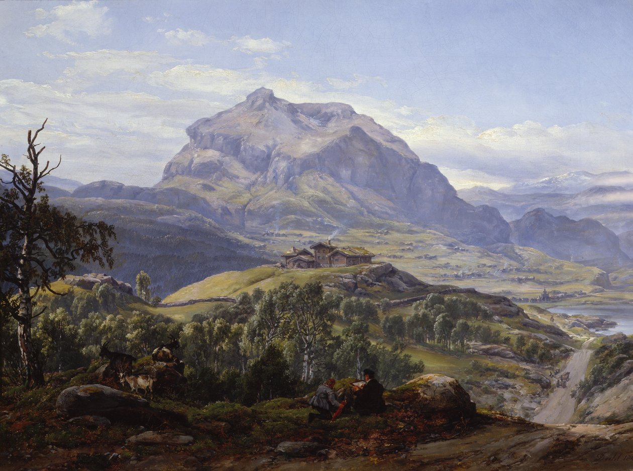 Vang i Valdres af Johan Christian Dahl