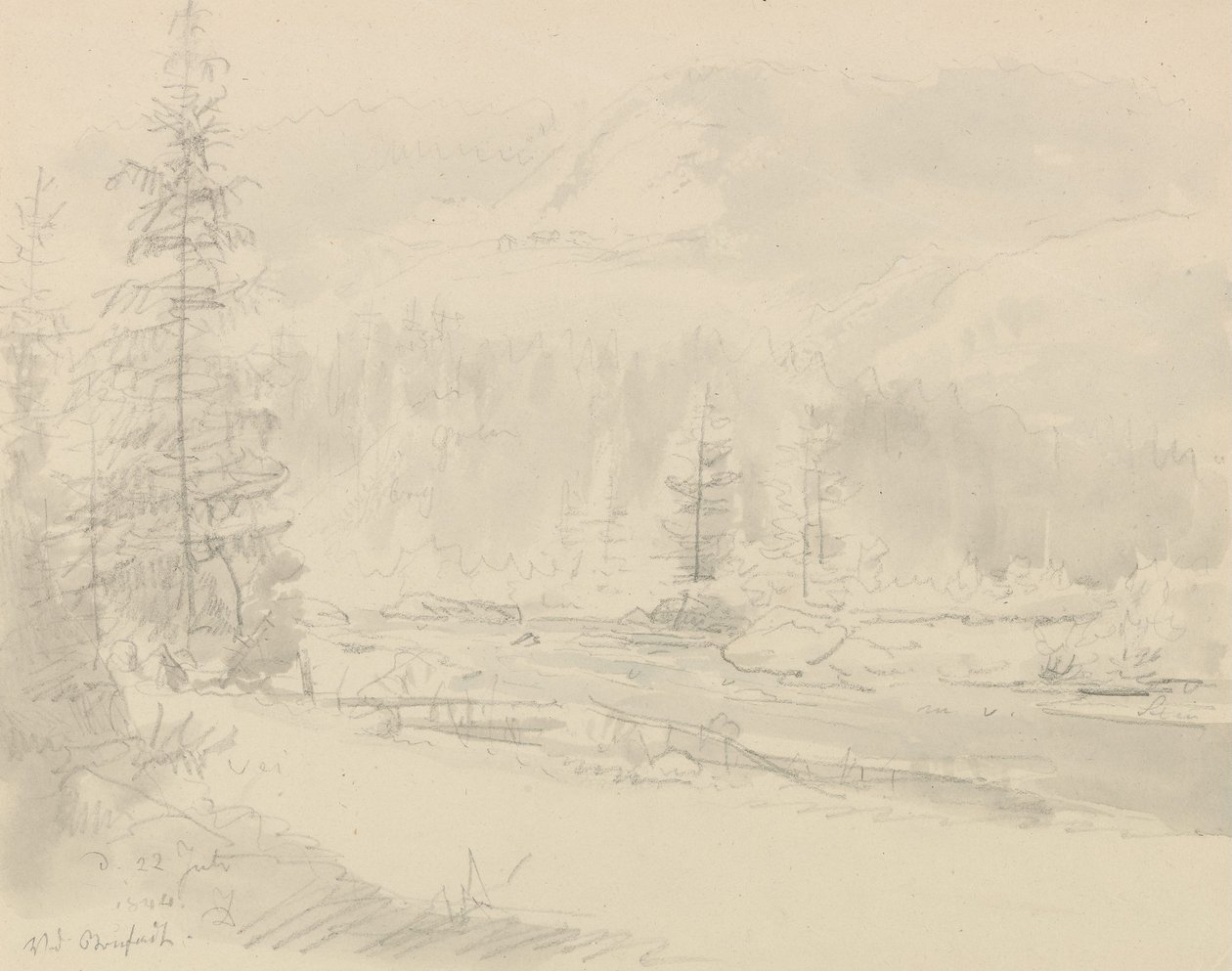 Ved Bruflat af Johan Christian Dahl