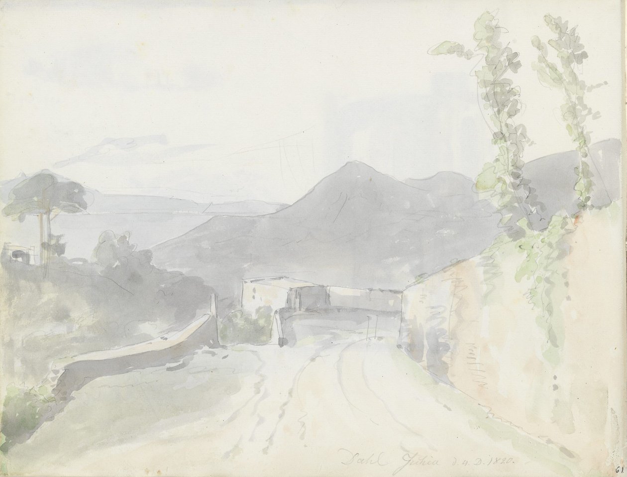 Ved Casamicciola, Ischia af Johan Christian Dahl