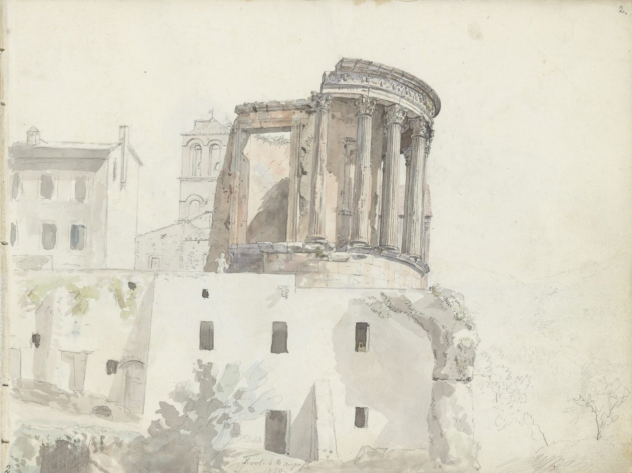 «Vestas tempel», Tivoli af Johan Christian Dahl