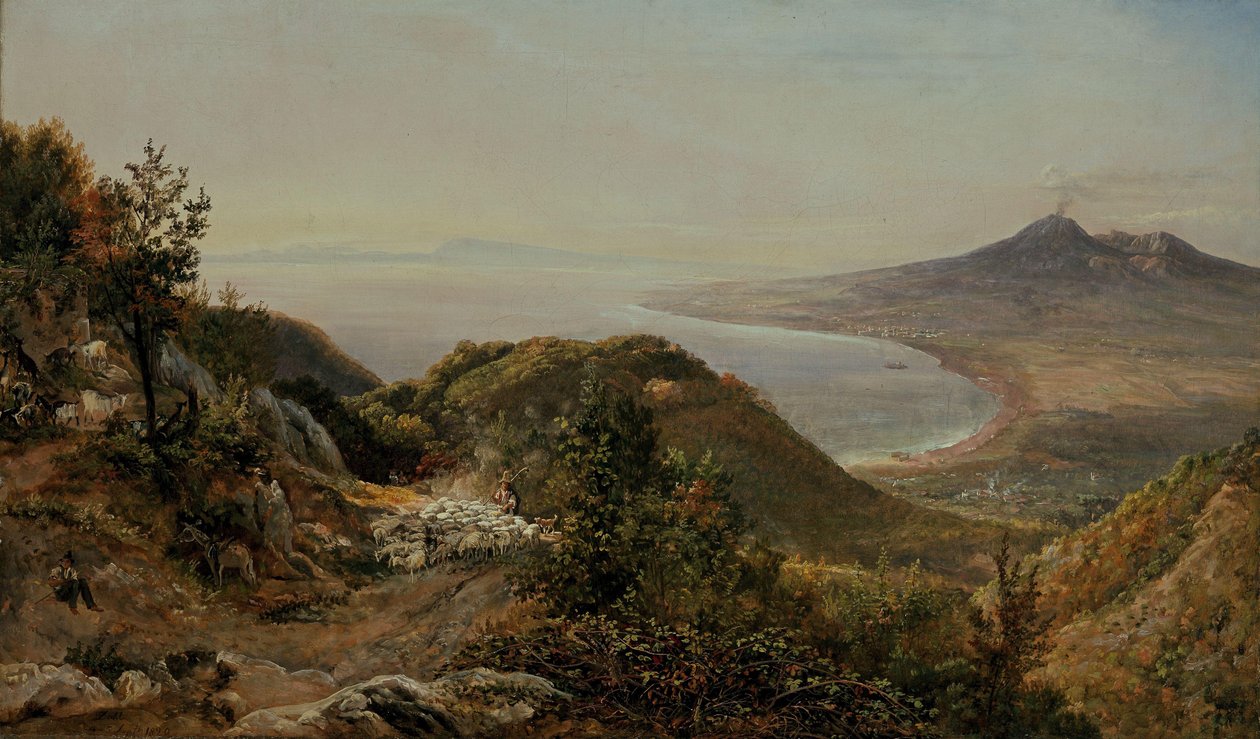 Udsigt fra Pimonte af Johan Christian Dahl