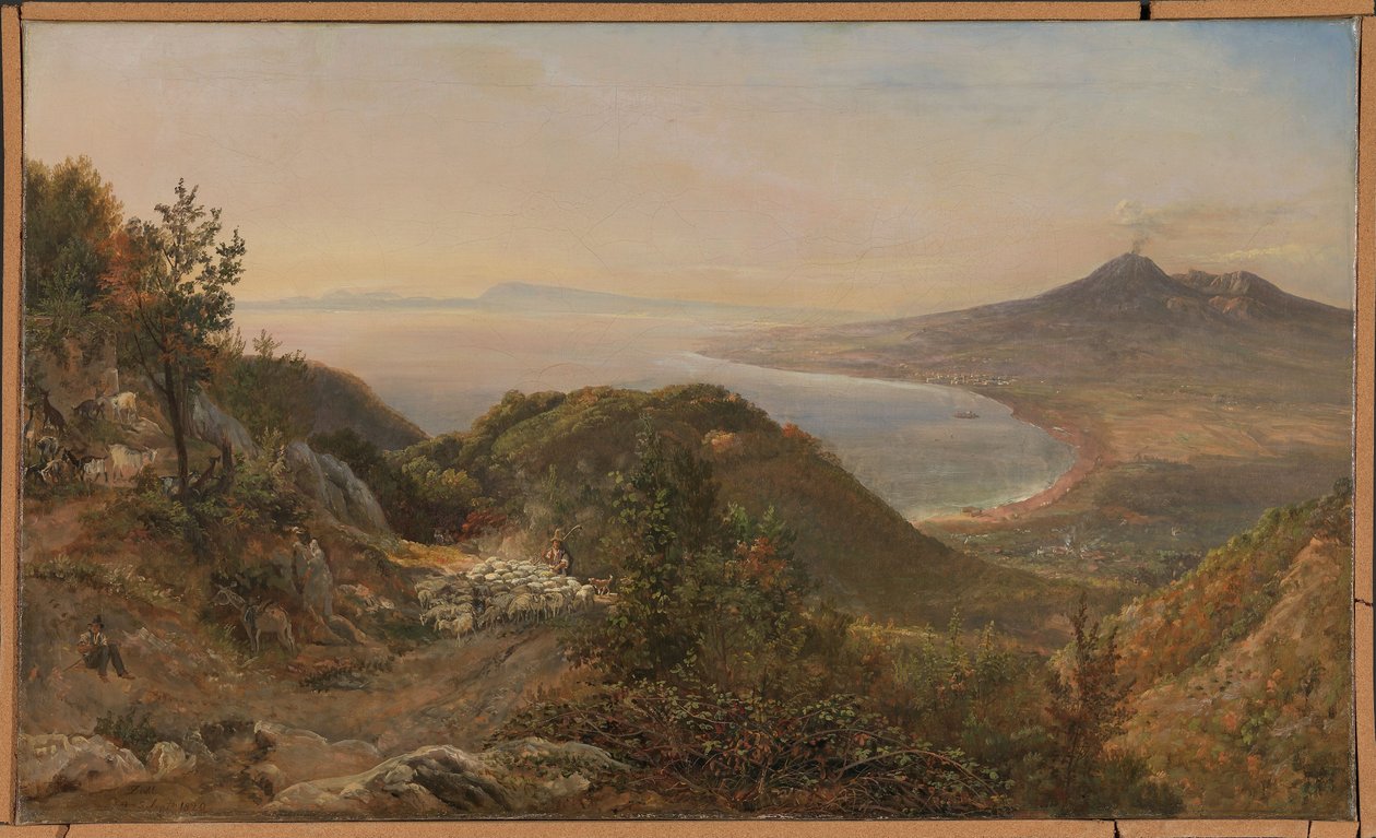 Udsigt fra Pimonte af Johan Christian Dahl