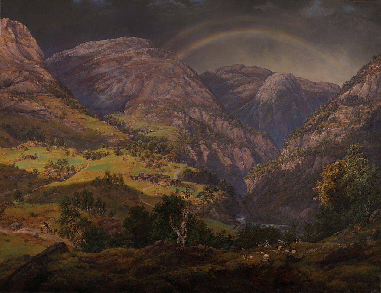 Udsigt fra Stalheim af Johan Christian Dahl