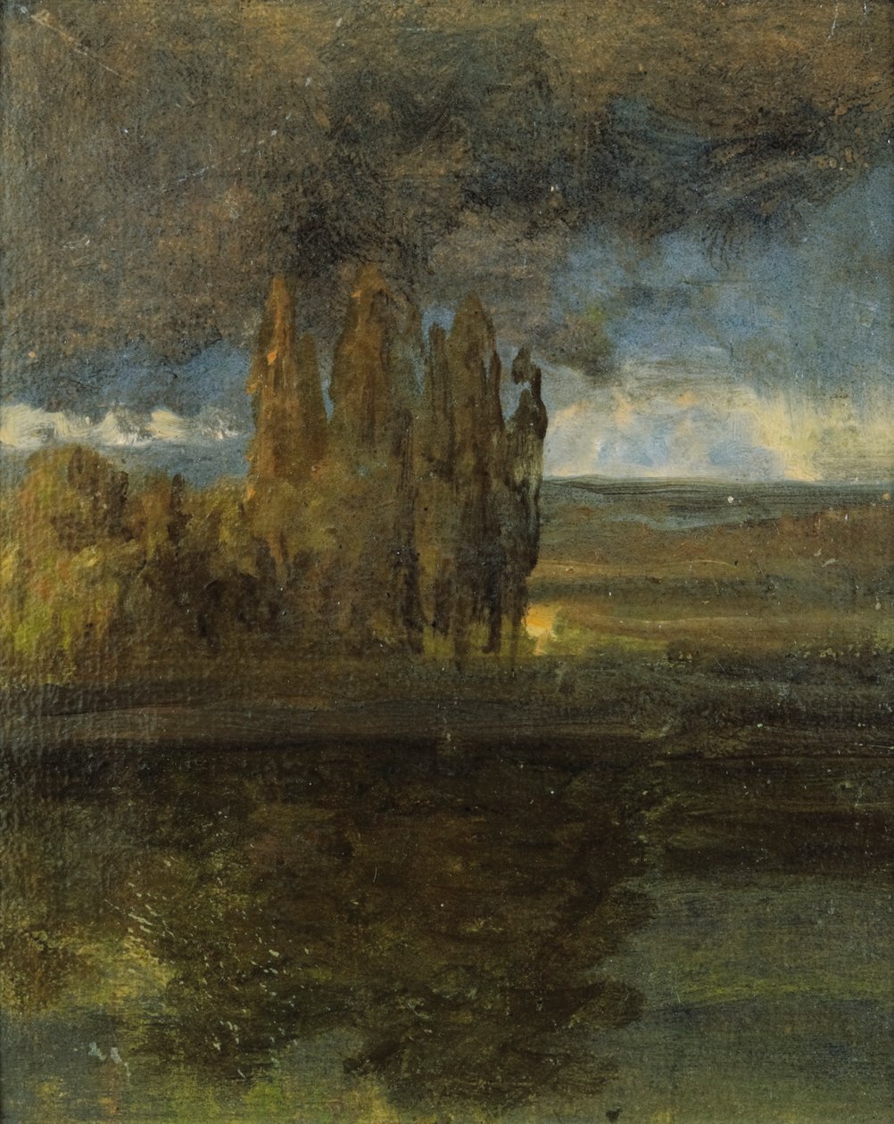 Udsigt over Elben og bastionen "Der Bär" af Johan Christian Dahl