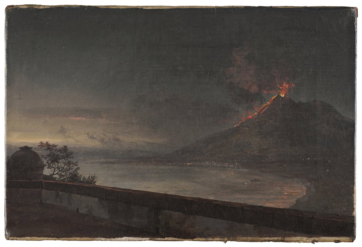 Udsigt mod Vesuv fra Villa Quisisana af Johan Christian Dahl