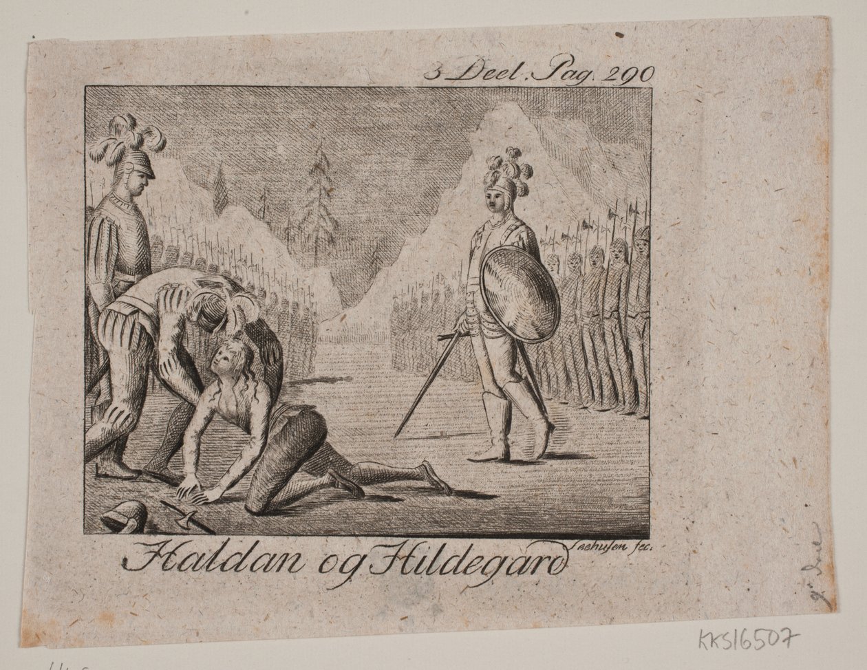 Vignetten. Haldane og Hildegard af Johan Christoph Seehusen