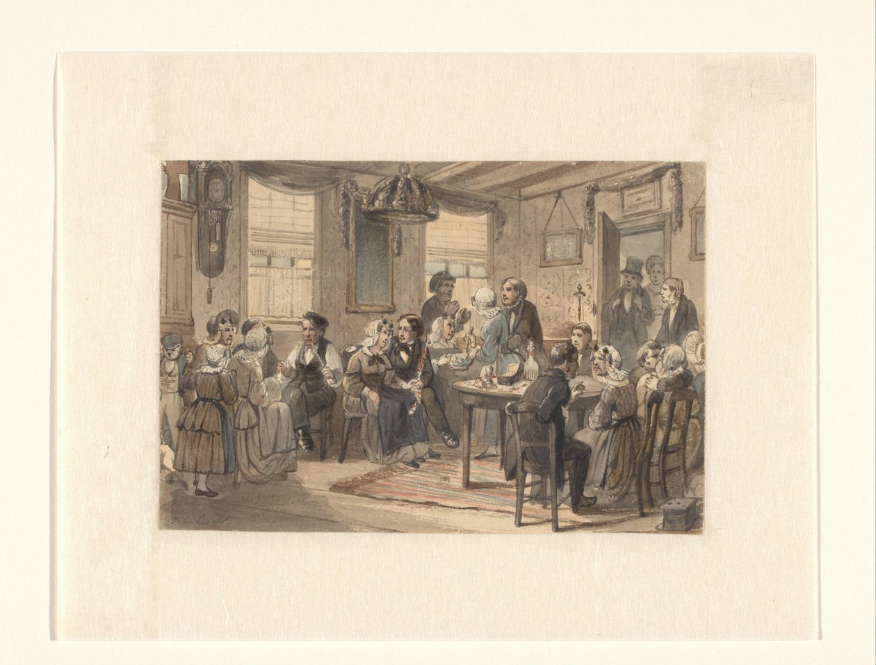 Bryllupsfest i en frisisk civil familie af Johan Coenraad Leich