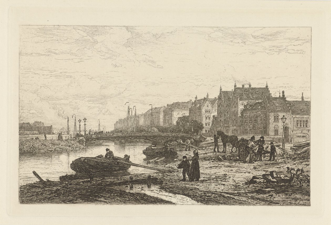 Udsigt over Stadhouderskade af Johan Conrad Greive