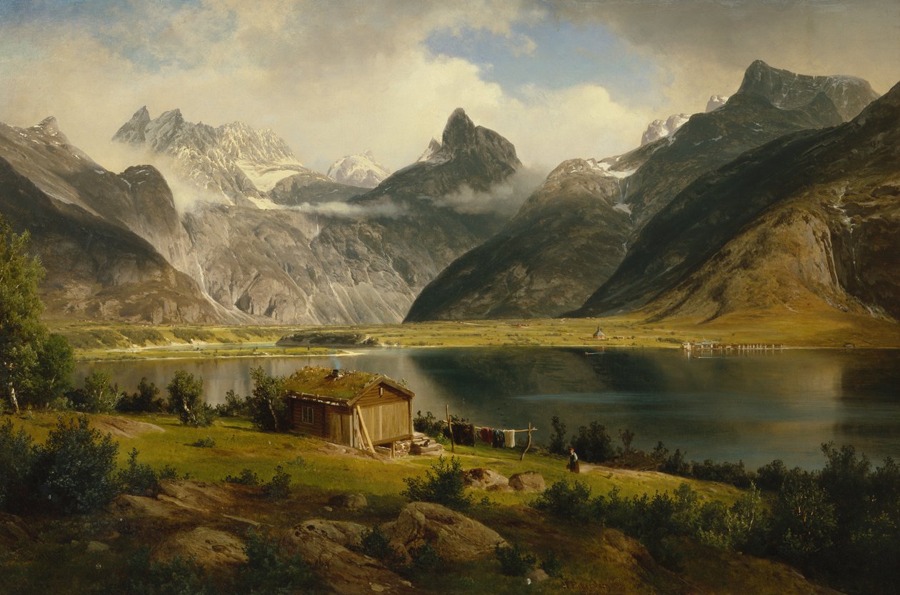 Romsdalshorn af Johan Fredrik Eckersberg