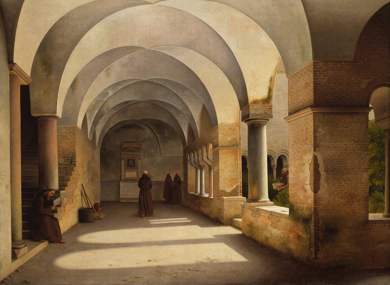 Klostrene, San Lorenzo uden for murene af Johan Fredrik Eckersberg