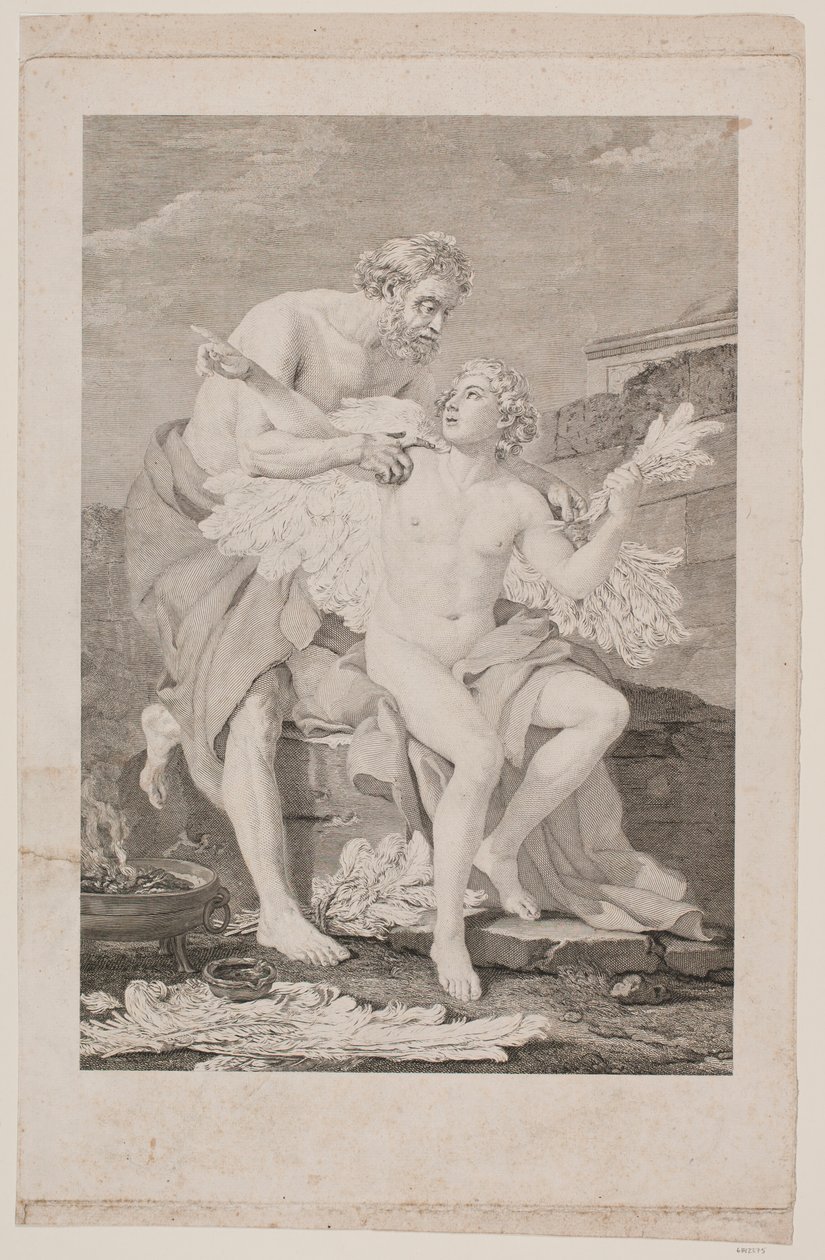 Daedalus og Ikaros af Johan Georg Preisler